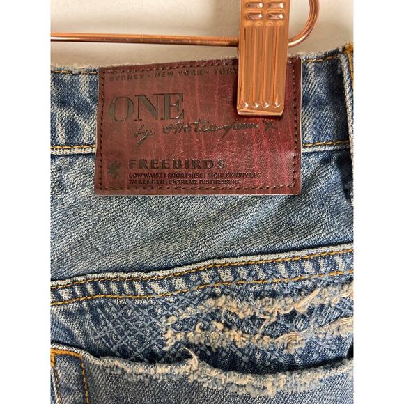 One x OneTeaspoon Womens SZ 26 Freebirds Low Waist 7/8 Skinny Leg Jeans NWT - Picture 9 of 9